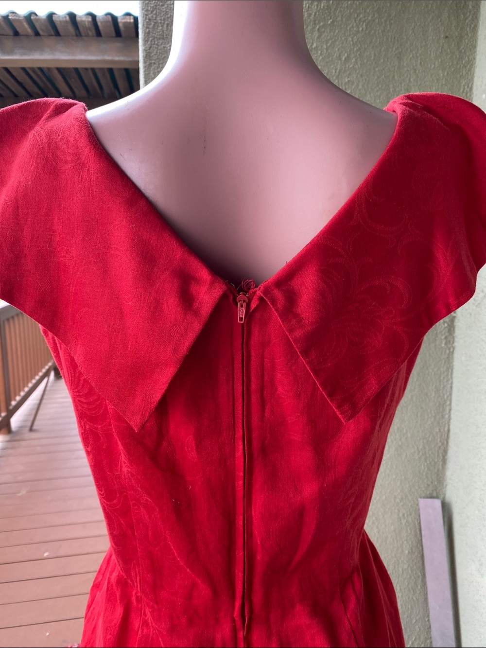 Liz Claiborne Bold Red Midi Sheath Dress - Picture 7 of 10